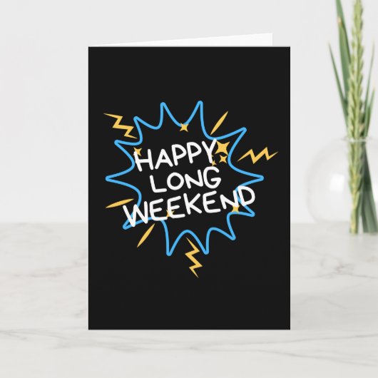 Carte Bon long week-end (Devant)