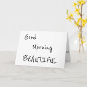 CARTE BON MATIN BEAU... "À MA MARIÉE D'ÊTRE" (Fleur jaune)