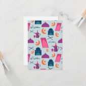 Carte Bon Motif du Ramadan (Devant/Arrière en situation)