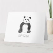 Carte Bon panda d'anniversaire (Devant)