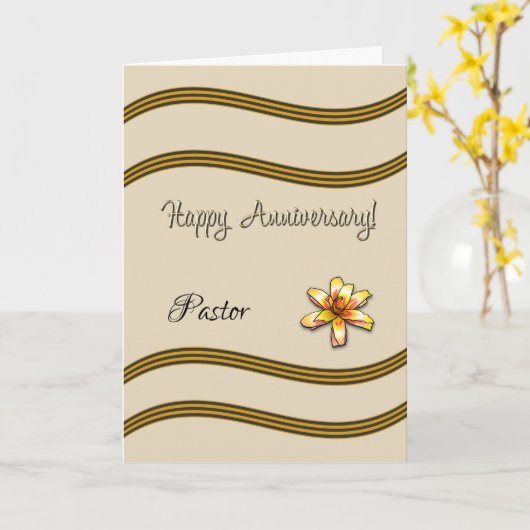 Carte Bon Pasteur Anniversaire (Fleur jaune)