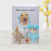 Carte Bon rétablissement! (Fleur jaune)