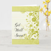 Carte Bon rétablissement (Jaune) (Fleur jaune)