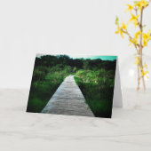 Carte "Bon rétablissement" "Promenade dans les boi (Fleur jaune)