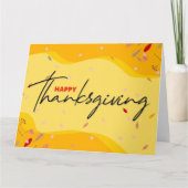 Carte Bon thanksgiving (Devant)