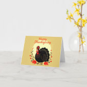 Carte bon thanksgiving (Fleur jaune)