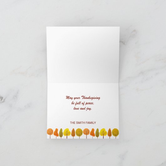 Carte bon thanksgiving (Intérieur)