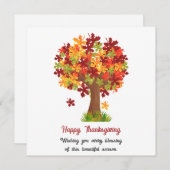 Carte bon thanksgiving (Devant / Derrière)