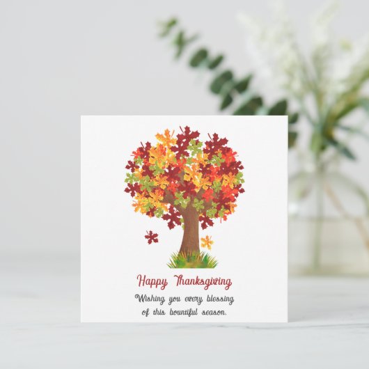 Carte bon thanksgiving (Debout devant)