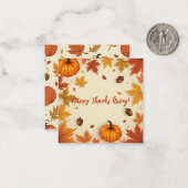 Carte bon thanksgiving (Devant/Arrière en situation)