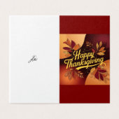 Carte bon thanksgiving (Outside Unfolded)