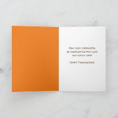 Carte Bon thanksgiving Amoureux des chats (Intérieur)