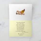 Carte bon thanksgiving avec poème (Intérieur)