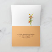 Carte Bon thanksgiving Bible Verse Philippians Fleurs (Intérieur)