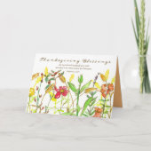 Carte Bon thanksgiving Bible Verse Philippians Fleurs (Devant)