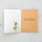 Carte Bon thanksgiving Bible Verse Proverbes Fleur sauva (Intérieur)