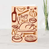 Carte Bon thanksgiving Bountiful Fête (Devant)
