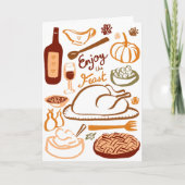 Carte Bon thanksgiving Bountiful Fête (Devant)