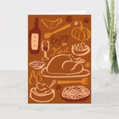 Carte Bon thanksgiving Bountiful Fête (Devant)