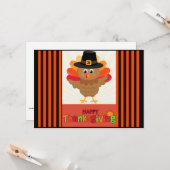 Carte Bon thanksgiving de M. Turquie (Devant/Arrière en situation)