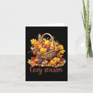 Carte Bon thanksgiving Fall Vibes Cosy Season Premium