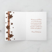 Carte Bon thanksgiving fille et famille (Intérieur)