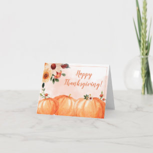 Carte Bon thanksgiving floral