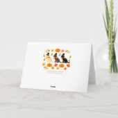 Carte Bon thanksgiving Labrador Silhouette Blanc (Dos)