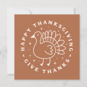 Carte Bon thanksgiving merci (Devant)