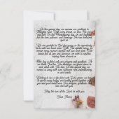 Carte Bon thanksgiving moderne minimaliste vacance (Dos)