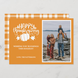 Carte Bon thanksgiving photo unique
