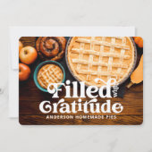 Carte Bon thanksgiving rempli avec Gratitude Holiday (Devant)