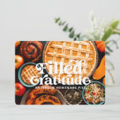 Carte Bon thanksgiving rempli avec Gratitude Holiday (Debout devant)