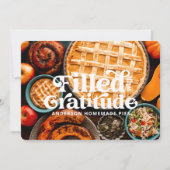 Carte Bon thanksgiving rempli avec Gratitude Holiday (Devant)