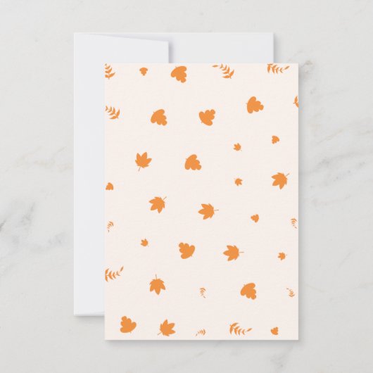Carte Bon thanksgiving simple et belle (Dos)