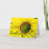Carte "Bon thanksgiving" Sunflower Friend (Devant)