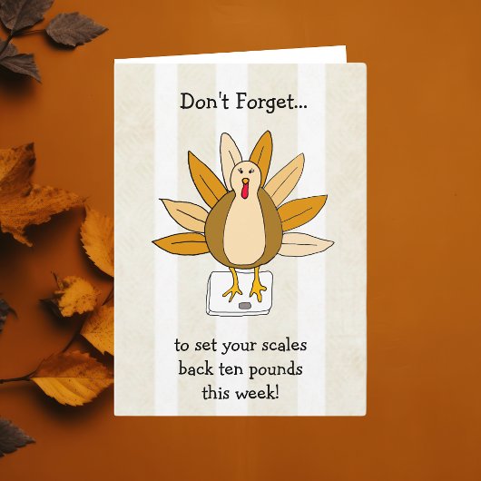 Carte Bon thanksgiving Turquie Humour