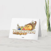 Carte bon thanksgiving vacances (Dos)