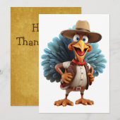 Carte bon thanksgiving Western Turquie (Devant / Derrière)