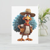 Carte bon thanksgiving Western Turquie (Debout devant)
