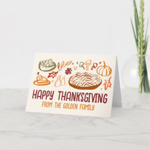 Carte Bon thanksgiving Whimsgiving Vegan