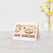 Carte Bon thanksgiving Whimsgiving Vegan (Fleur jaune)