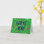 CARTE BON TRAVAIL (Fleur jaune)