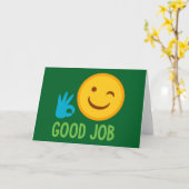 Carte Bon travail Emoji (Fleur jaune)