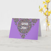 Carte Bon Travail Vous Avez Éclaté Promotion de l'école  (Fleur jaune)