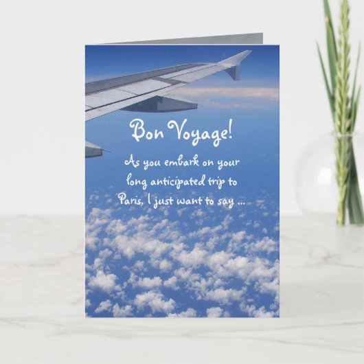 Carte Bon Voyage ! (Devant)
