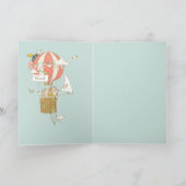 Carte Bon Voyage Adieu Adieu Hot Air Balloon (Intérieur)