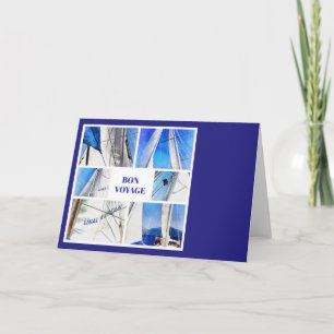 Carte Bon Voyage Agean Gulet Collage Artistique