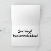 Carte Bon Voyage Beach Holiday (Intérieur)