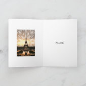 Carte Bon Voyage !Modèle (Intérieur)